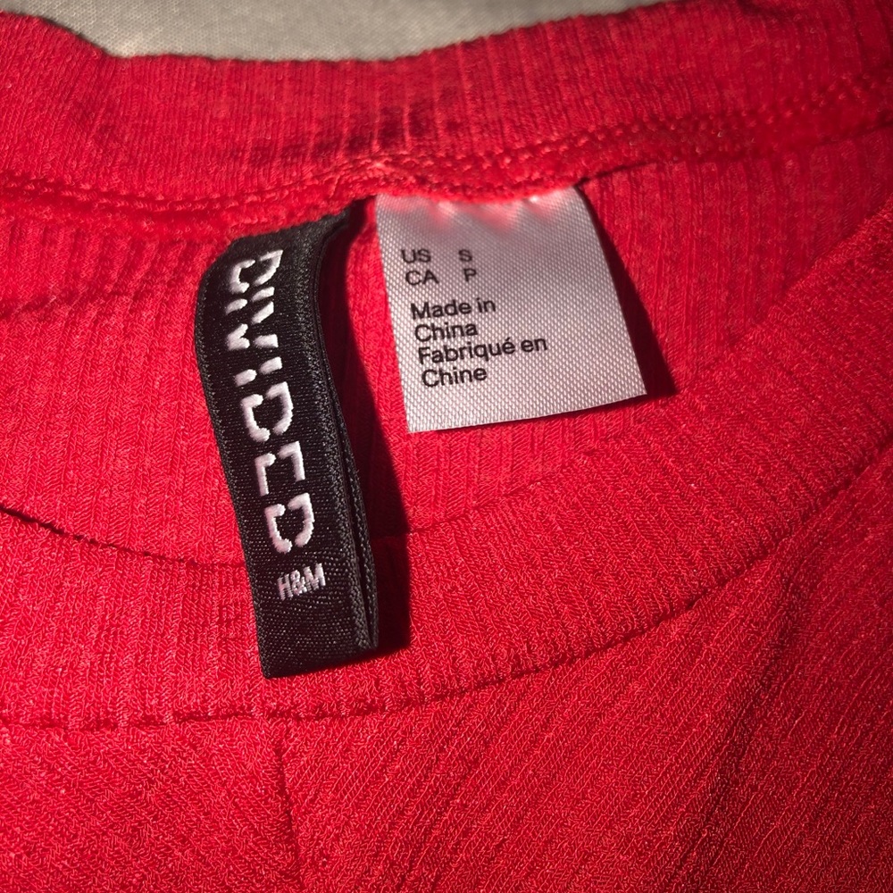 Red Wrap Top - Picture 2 of 3